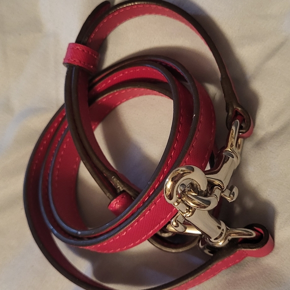 Coach Red Dome-Shaped Handbag - Picture 6 of 9